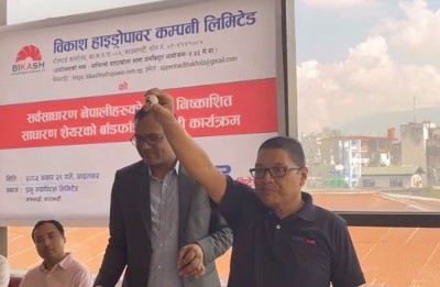  विकास हाइड्रोको आईपीओ बाँडफाँट 
