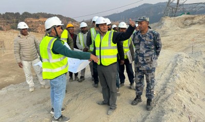  ४०० केभीको लप्सीफेदी सबस्टेसन धमाधम बन्दै, आगामी पुसभित्र सक्ने लक्ष्य 