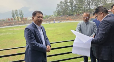  ‘क्रिकेट रंगशालामा सबैको चासो छ, तीन सिफ्टमा काम भइरहेको छ’ 