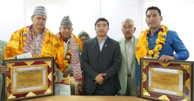  भेट्रान पदक विजेतालाई सम्मान 