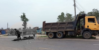  टिपरको ठक्करबाट प्रहरी जवानको मृत्यु 
