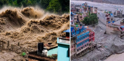  भोटेकोसी बाढी : सबै शोकमा छन्, एकले अर्कोलाई हेरेर चित्त बुझाउँछन् 