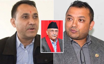  प्रधानमन्त्रीलाई राजीनामा दिएर मार्ग प्रशस्त गर्न गगन र विश्वप्रकाशको आग्रह 