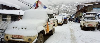  हिमपातले ढाक्यो हुम्ला, हवाई सेवा अवरुद्ध  (फोटो फिचर) 