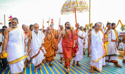 शृंगेरी शारदा पीठका जगद्गुरु शंकराचार्य श्री श्री विधुशेखर भारती महास्वामीज्यू आज नेपाल आउनुहुदै 