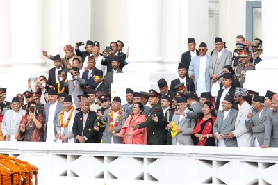  राष्ट्रपति लगायत उच्च अधिकारीद्वारा हनुमानढोका दरबारमा इन्द्रजात्रा अवलोकन 
