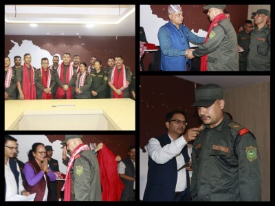  नगर क्षेत्रको शान्ति सुरक्षा र सार्वजनिक सम्पत्तिको संरक्षणमा नगर प्रहरीको भूमिका महत्वपूर्ण : मेयर कार्की 