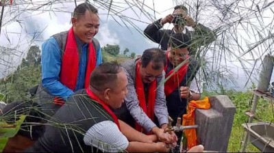  काभ्रे खानीखोलाका तीन सय २३ परिवारलाई घरघरमै खानेपानीको सुविधा 