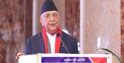  प्रधानमन्त्री ओलीको दाबी- एमालेलाई एकल बहुमत ल्याउन कसैले रोक्न सक्दैन 