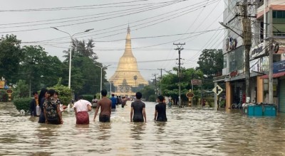  बाढीका कारण दक्षिणी म्यान्मामा १० हजारभन्दा बढी मानिस विस्थापित 