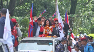  पारालिम्पिक्समा पदक विजेता पलेशालाई भव्य स्वगत सहित नगर परिक्रमा गराइयो 