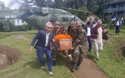  जेनजी प्रदर्शनमा सहादत प्राप्त कुलुङको शव सङ्खुवासभा पुर्‍याइयो 