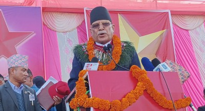  ओली लक्षित प्रचण्डको टिप्पणी : हिजो संसद् विघटन गर्ने मान्छे, आज पुनर्स्थापनाको माग गर्दै हिँडिरहेका छन् 