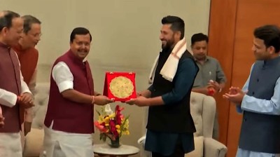  रास्वपा सभापति लामिछाने र  भाजपा अध्यक्षबीच भेटवार्ता 