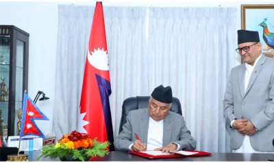  राष्ट्रपतिबाट प्रधानमन्त्रीको राजीनामा स्वीकृत 