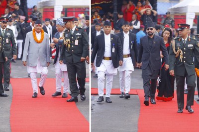  राष्ट्रपति र प्रधानमन्त्रीको उपस्थितिमा रातो मच्छिन्द्रनाथको भोटो देखाइयो 