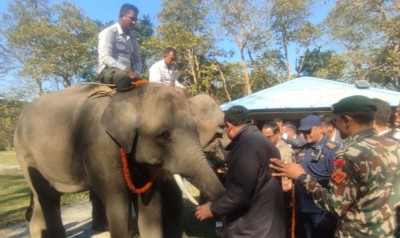  खगेन्द्रप्रसाद र रुद्रकलीलाई सौराहाबाट बिदाइ 