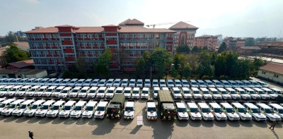  आगामी निर्वाचनका लागि भारत सरकारद्वारा नेपाललाई सवारीसाधान हस्तान्तरण 