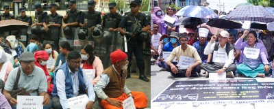  सुकुम्वासीको उचित व्यवस्थापनको माग गर्दै माइतीघरमा प्रदर्शन 