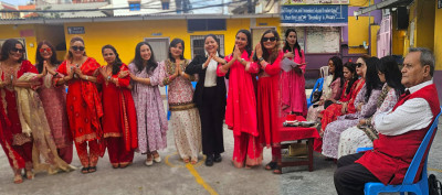  मिलन चौतारीमा तीजको रौनक, गीत–नृत्यसँगै शुभकामना आदानप्रदान 