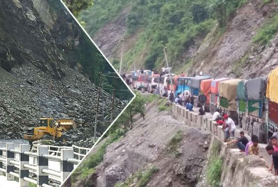  तुइनखोला पहिरो :  पोखरा-काठमाडौँ यातायात समेत प्रभावित 