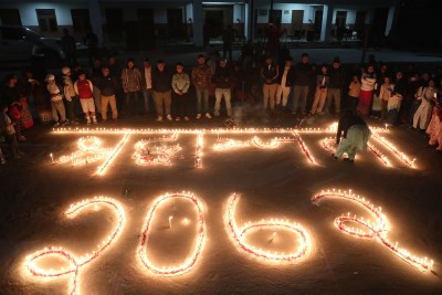  बारपाकमा दीप प्रज्वलन 